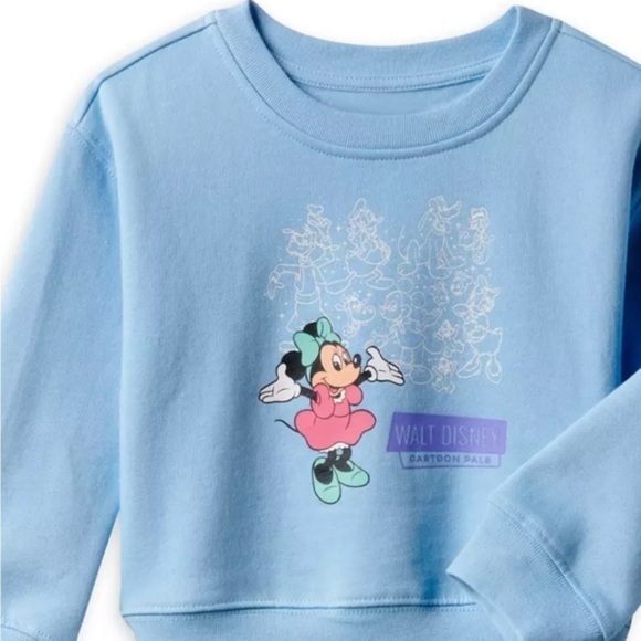 Disney sweatshirt Minnie Mouse and Friends Top Pullover Sweatshirt New Size 5/6 - Picture 1 of 6